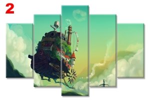 YURUYEN SATO 7 STİL 5 PARÇALI KANVAS TABLO