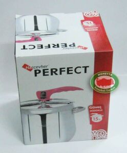 15 Litre Büyük Boy Paslanmaz Çelik Düdüklü Tencere