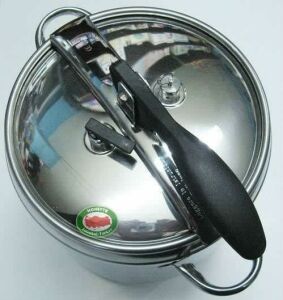 15 Litre Büyük Boy Paslanmaz Çelik Düdüklü Tencere