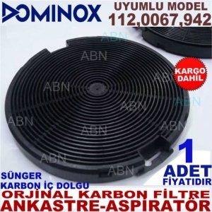DOMİNOX 112,0067,942 ANKASTRE DAVLUMBAZ KARBON FİLTRE
