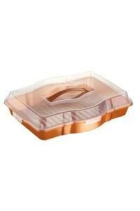 Follow Me 3 in 1 Kek ve Borcam  Taşıma Saklama Kabı Bakır Renk 50 lt