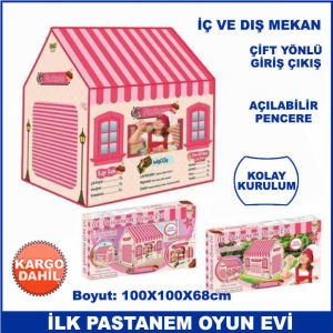 İlk Pastanem Oyun Evi - İç ve Dış Mekana Uygun - Kolay Kurulum