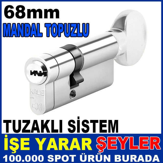 Kale kilit 164 KTB SM tuzaklı sistem silindir mandal topuz barel kilit göbeği 2 farklı rengi mevcut