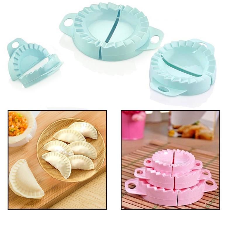 PD3116 Suncook 3'lü Ravioli Kalıbı Çiğ Börek Mantı Poğaça Pasta Hamur Kalıbı Set Kurabiye Kalıbı