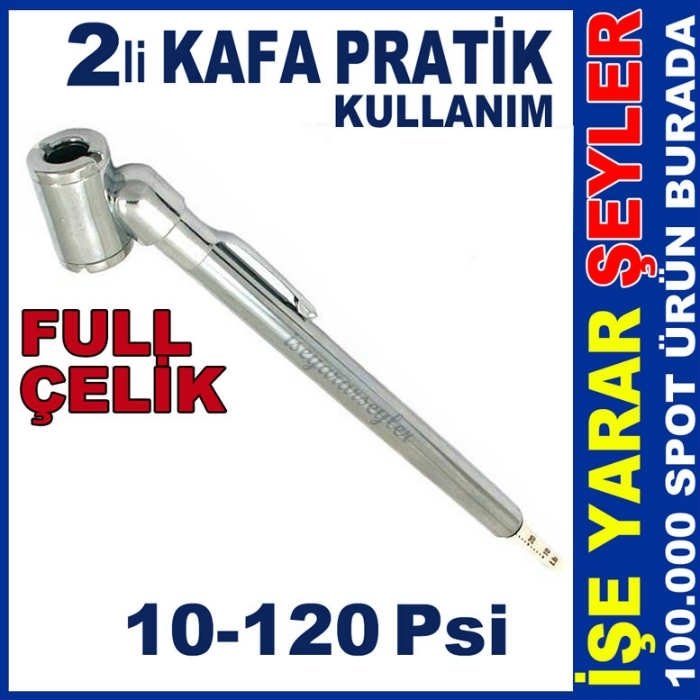 KALEM TİPİ ÇELİK OTO LASTİK BASINCI HAVA ÖLÇER