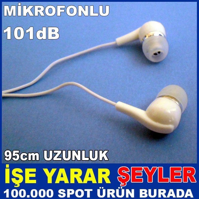E66 STEREO BEYAZ MP3 CEP TELEFON KULAKLIĞI