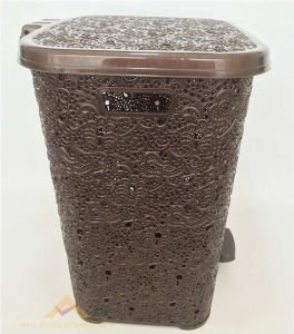 48X40 PEDALLI DANTEL DESEN KİRLİ ÇAMAŞIR SEPETİ