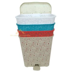 48X40 PEDALLI DANTEL DESEN KİRLİ ÇAMAŞIR SEPETİ