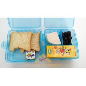 Çok Fonksiyonlu Beslenme Kabı Pratik Beslenme Kutusu Mavi