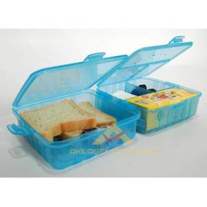 Çok Fonksiyonlu Beslenme Kabı Pratik Beslenme Kutusu Mavi