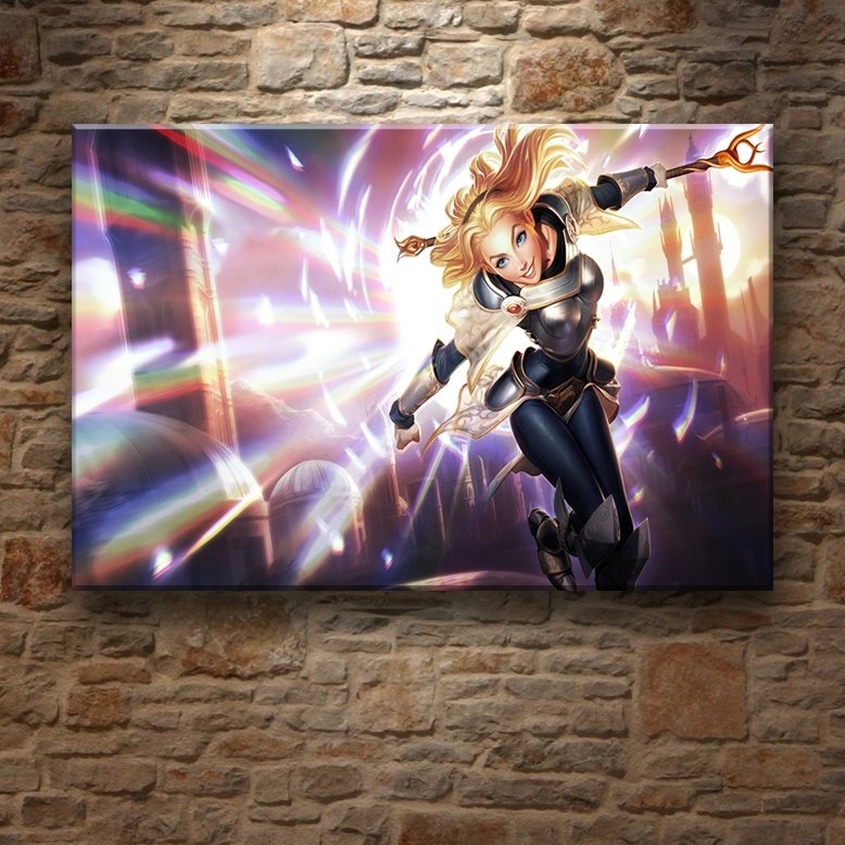 LOL - LUX 7 değişen ölçü ORİJİNAL KANVAS TABLO