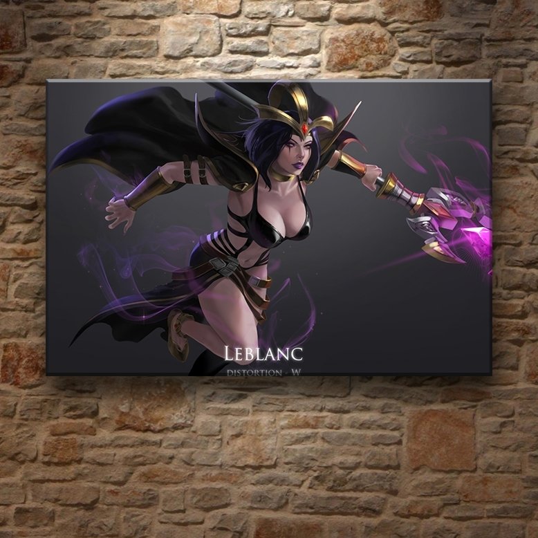 LOL - LEBLANC 7 değişen ölçü ORİJİNAL KANVAS TABLO