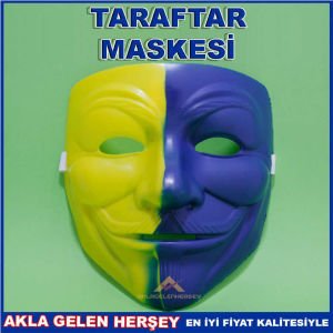 FB ÇİFT RENK SERT PLASTİKTEN TARAFTAR MASKESİ