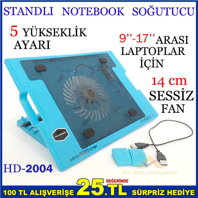HD-2004 STANDLI 9''-17'' LAPTOPLAR İÇİN SOĞUTUCU