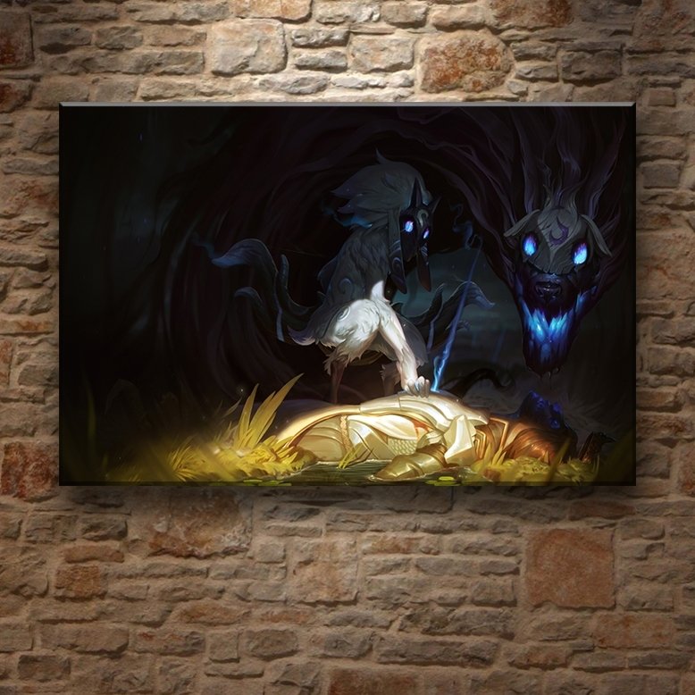LOL - KINDRED 7 değişen ölçü ORİJİNAL KANVAS TABLO