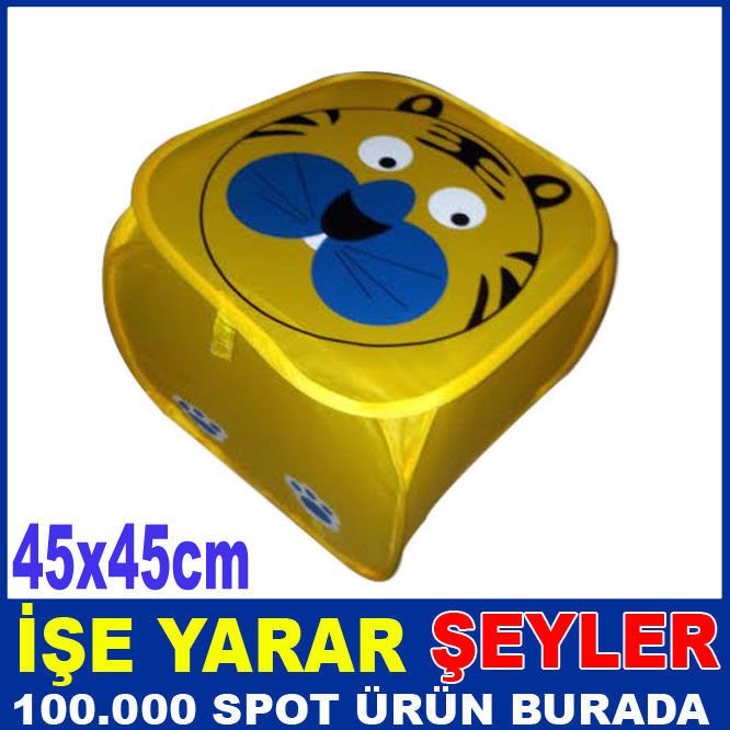 SIRTLAN DESENLİ KATLANABİLİR OYUNCAK SEPETİ