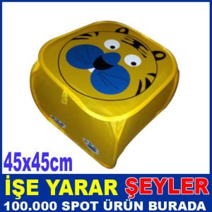 SIRTLAN DESENLİ KATLANABİLİR OYUNCAK SEPETİ