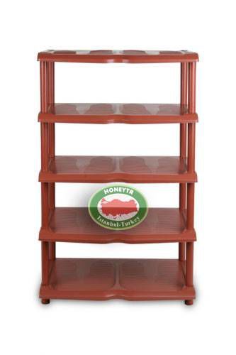 10 ÇİFT KAHVERENGİ AYAKKABILIK STAND 5 KATLI AYAKKABILIK