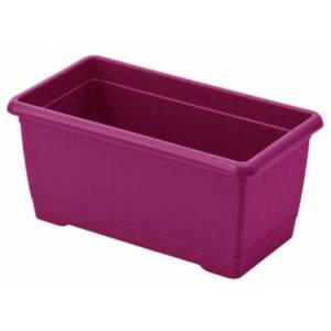 1.Kalite Plastikten Üretim 30cm Dikdörtgen Renkli Plastik Balkon Saksısı Rengarenk Çiçek Saksıları