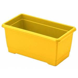 1.Kalite Plastikten Üretim 30cm Dikdörtgen Renkli Plastik Balkon Saksısı Rengarenk Çiçek Saksıları