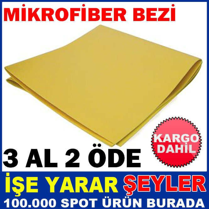 3 ADET İZ BIRAKMAYAN MİKROFİBER CAM BEZİ KD