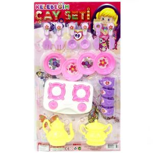 Kartelada Oyuncak Kelebeğim Çay Seti