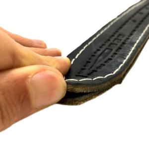 Gerçek Çift Kat Deriden Üretim Köpek Tasması 65cm Kurt Tasması