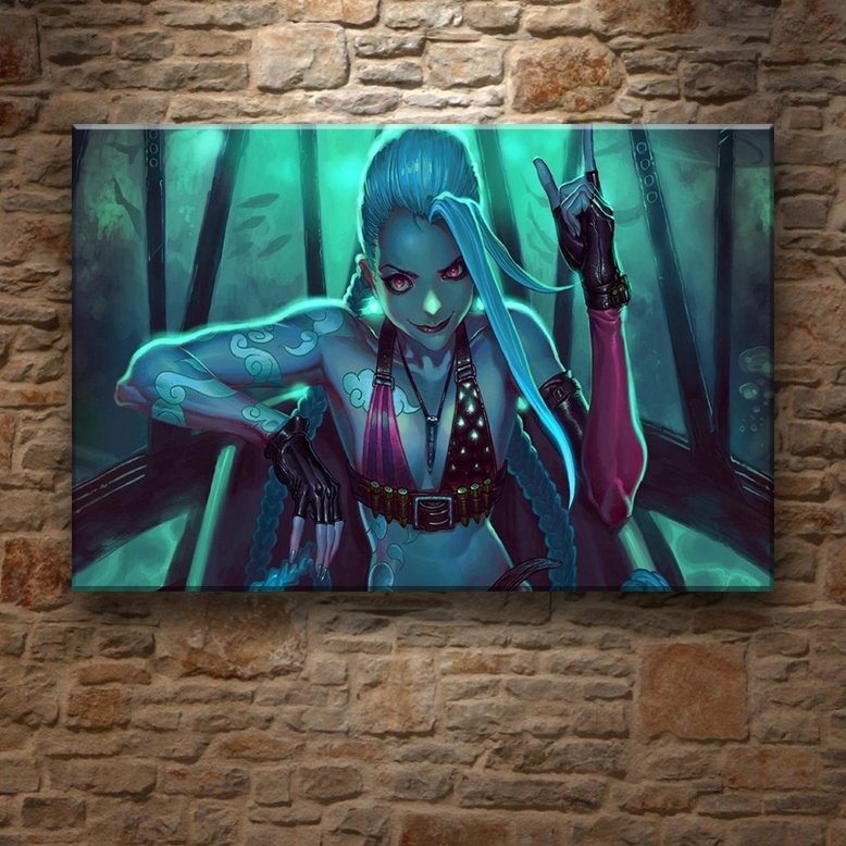LOL - JINX 7 değişen ölçü ORİJİNAL KANVAS TABLO
