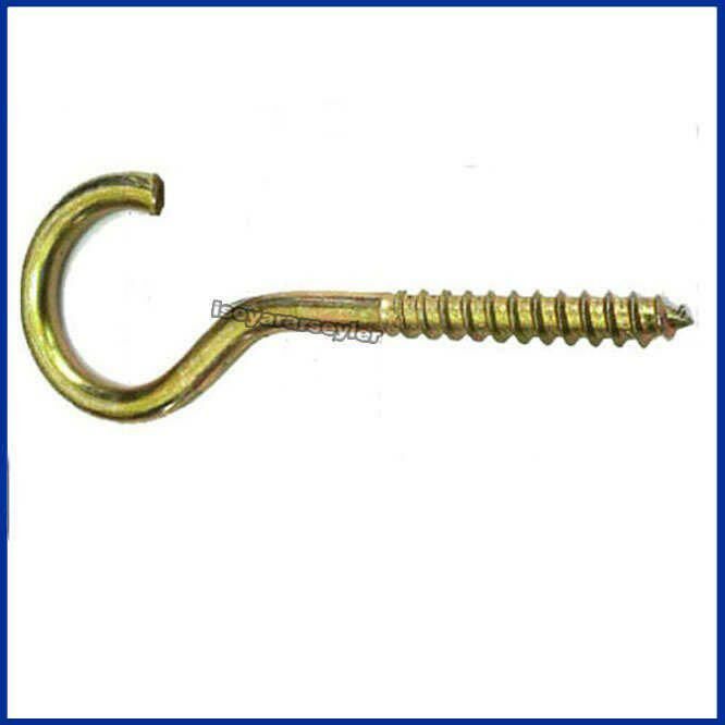 5 Adet Paslanmaz Çelik 20x100 Açık Kancalı Piton