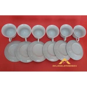 DÜZ BEYAZ PORSELEN BÜYÜK BOY KARE FİNCAN TAKIMI