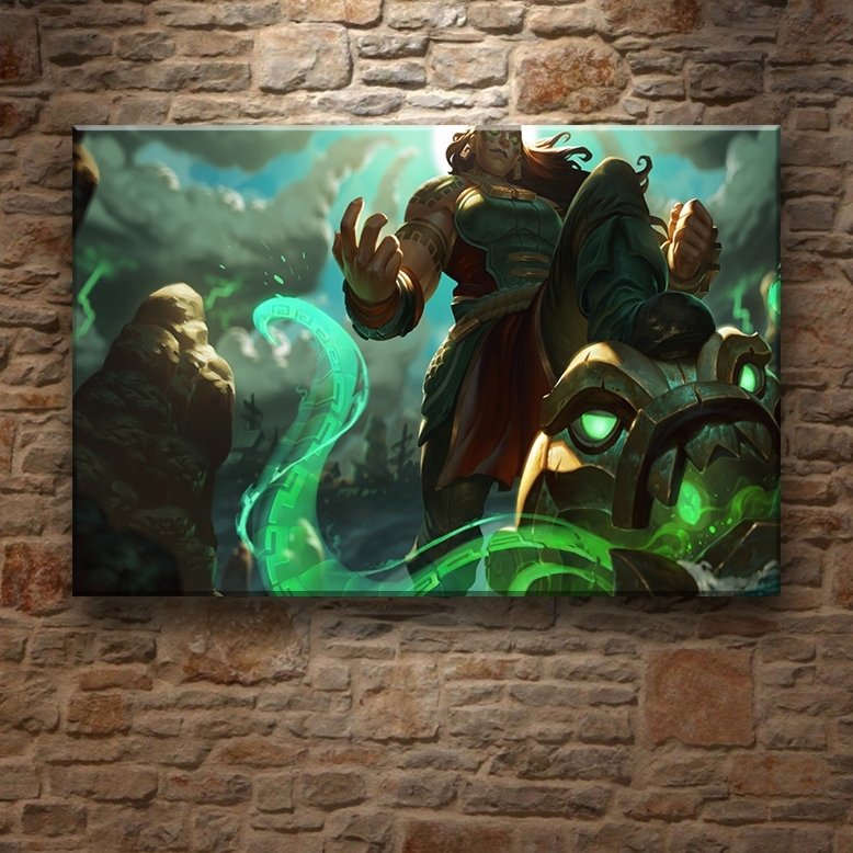 LOL - ILLOI 7 değişen ölçü ORİJİNAL KANVAS TABLO