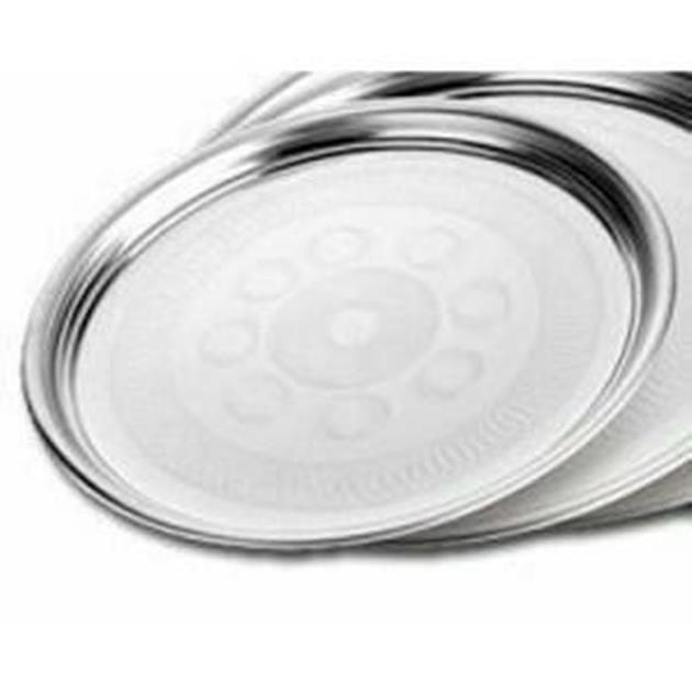 Paslanmaz Çelik Sini 60cm Ömür Boyu Garantili Sofra Temek Tepsisi Süper Kromajlı Yüksek Kalite Çelik