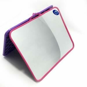 Plastik Çerçeveli Kare Askılı Ekonomik Ucuz Banyo Aynası 26x22 cm