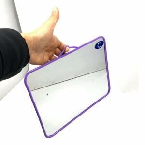 Plastik Çerçeveli Kare Askılı Ekonomik Ucuz Banyo Aynası 26x22 cm