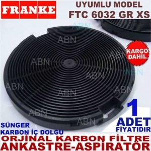 FRANKE FTC 6032 GR XS ANKASTRE DAVLUMBAZ KARBON FİLTRE