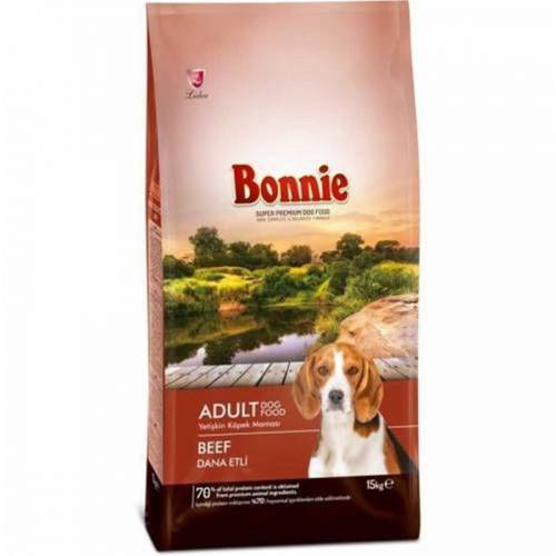 BONNİE DANA ETLİ KÖPEK MAMASI 15 KG YETİŞKİN KÖPEK MAMASI VİTAMİN VE MİNAREL AĞIRLIKLI BESLEYİCİ