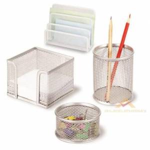 Dayanıklı Gri Renk 5li Metal Masaüstü Ofis Seti