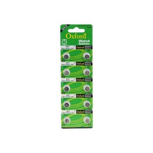 10LU PAKET OXFORD Ag3 LR41/ 392A /1.5V ALKALİN SAAT PİLİ