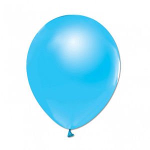 10'lu Paket Metalize Balon 15 Farklı Renk Seçeneği ile 1.Kalite İtalyan 30cm Lateks Metalik Balon Beden Yok - Mavi Açık