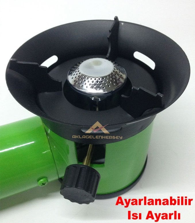 Çakmak Gazıyla Çalışan Portatif Ocak Ayarlanabilir Isı Ayarlı Isıtıcı,Pişirici Gazlı Kamp Ocağı