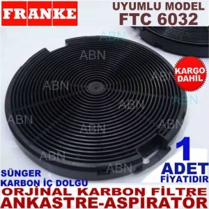 FRANKE FTC 6032 ANKASTRE DAVLUMBAZ KARBON FİLTRE