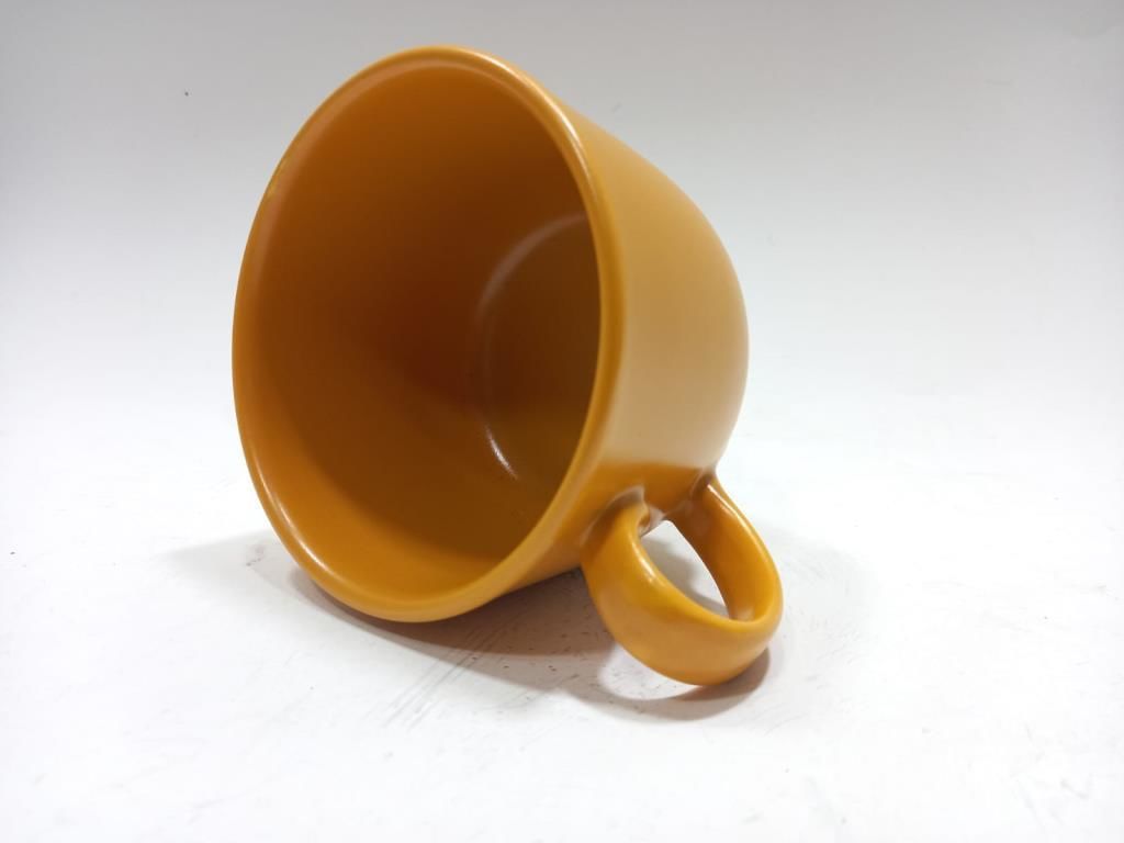 Kaliteli 1. Sınıf Seramik Sarı Renkli Jumbo Boy Kupa 11 cm Çap 8 cm Yükseklik