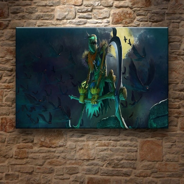 LOL - FIDDLESTICKS 7 değişen ölçü ORİJİNAL KANVAS TABLO