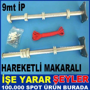 HAREKETLİ MAKARALI DUVARA MONTE ÇAMAŞIR ASKISI