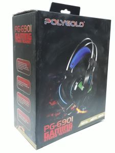 Polygold 3.5mm Jack Giriş  Mikrofonlu Oyuncu Kulaklığı 2m Kablo Uzunluğu Ses Kontrollü