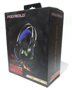 Polygold 3.5mm Jack Giriş  Mikrofonlu Oyuncu Kulaklığı 2m Kablo Uzunluğu Ses Kontrollü