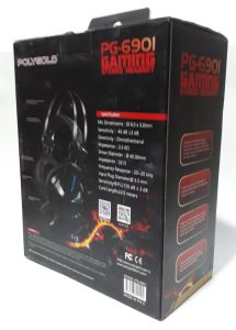 Polygold 3.5mm Jack Giriş  Mikrofonlu Oyuncu Kulaklığı 2m Kablo Uzunluğu Ses Kontrollü