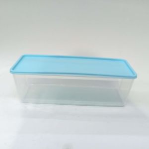 Zambak Plastik Renkli Kapaklı 31 cm x 9.5 cm Dikdörtgen Saklama Kabı