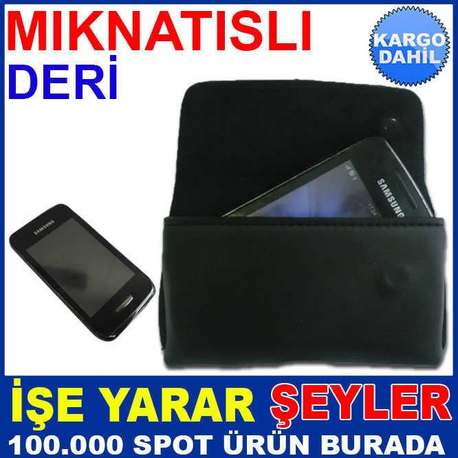 KEMER TİPİ MIKNATISLI DERİ CEP TELEFON KILIFI KD