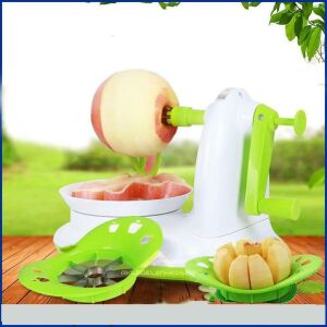 Manuel Pratik Meyve Soyucu Yaratıcı Dilimleyici Elma Soyma Doğrama Aparatlı Meyve,Sebze Soyma Aracı